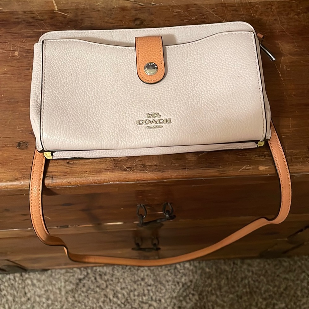 Light pink coach satchel
